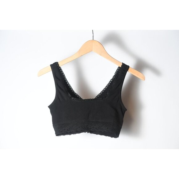 Coobie Lace Mesh Bra Pullover Black Lined Size M - Picture 5 of 9